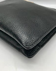 Michael Kors Black Pebbled Leather Triple Compartment Crossbody Bag