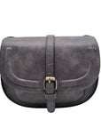 Afkomst Purple Vegan Leather Saddle Crossbody