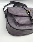 Afkomst Purple Vegan Leather Saddle Crossbody