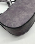 Afkomst Purple Vegan Leather Saddle Crossbody