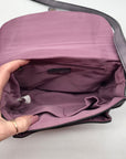 Afkomst Purple Vegan Leather Saddle Crossbody