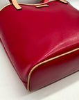 Coach Pink & Tan Leather Park Metro Convertible Tote F26731