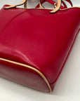Coach Pink & Tan Leather Park Metro Convertible Tote F26731
