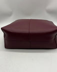 Madison West Elle Burgandy Leather Tote Bag