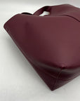 Madison West Elle Burgandy Leather Tote Bag