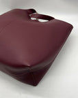 Madison West Elle Burgandy Leather Tote Bag