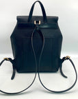 Michael Kors Hayes Black Pebbled Leather Backpack