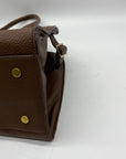 MMS Brown Leather Shoulder Bag