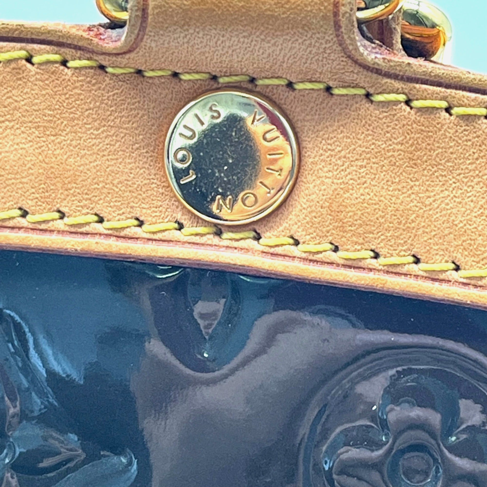 Louis Vuitton Brown Monogram Vernis Brea Tote Bag