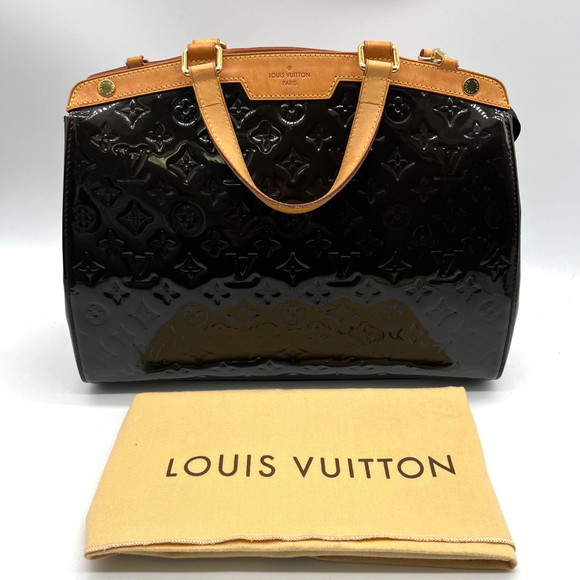 Louis Vuitton Brown Monogram Vernis Brea Tote Bag