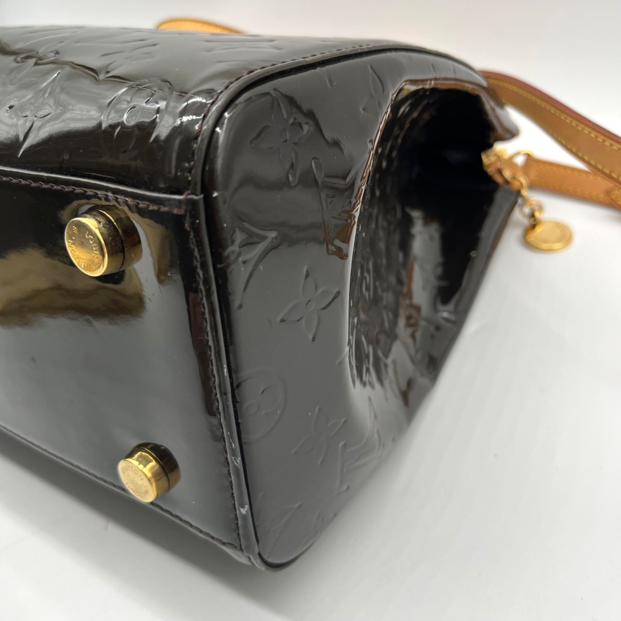 Louis Vuitton Brown Monogram Vernis Brea Tote Bag