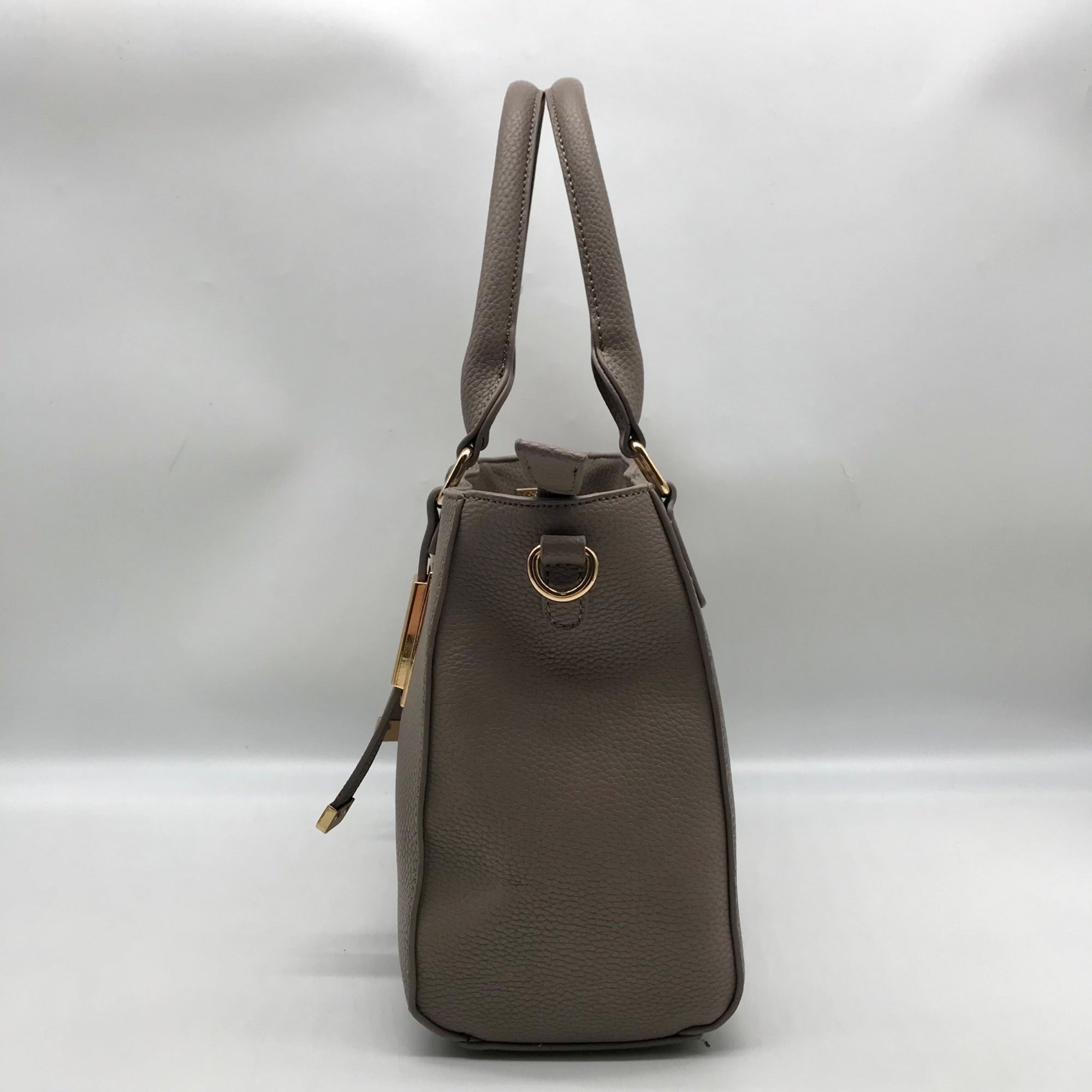 Miztique Gray Pebbled Satchel Bag