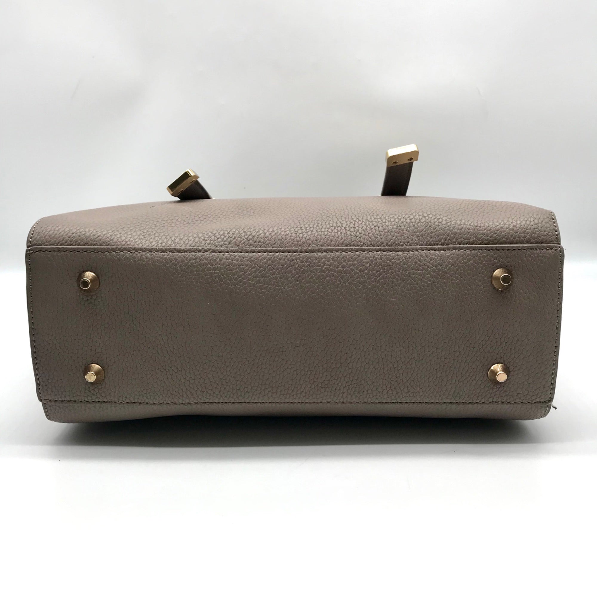 Miztique Gray Pebbled Satchel Bag