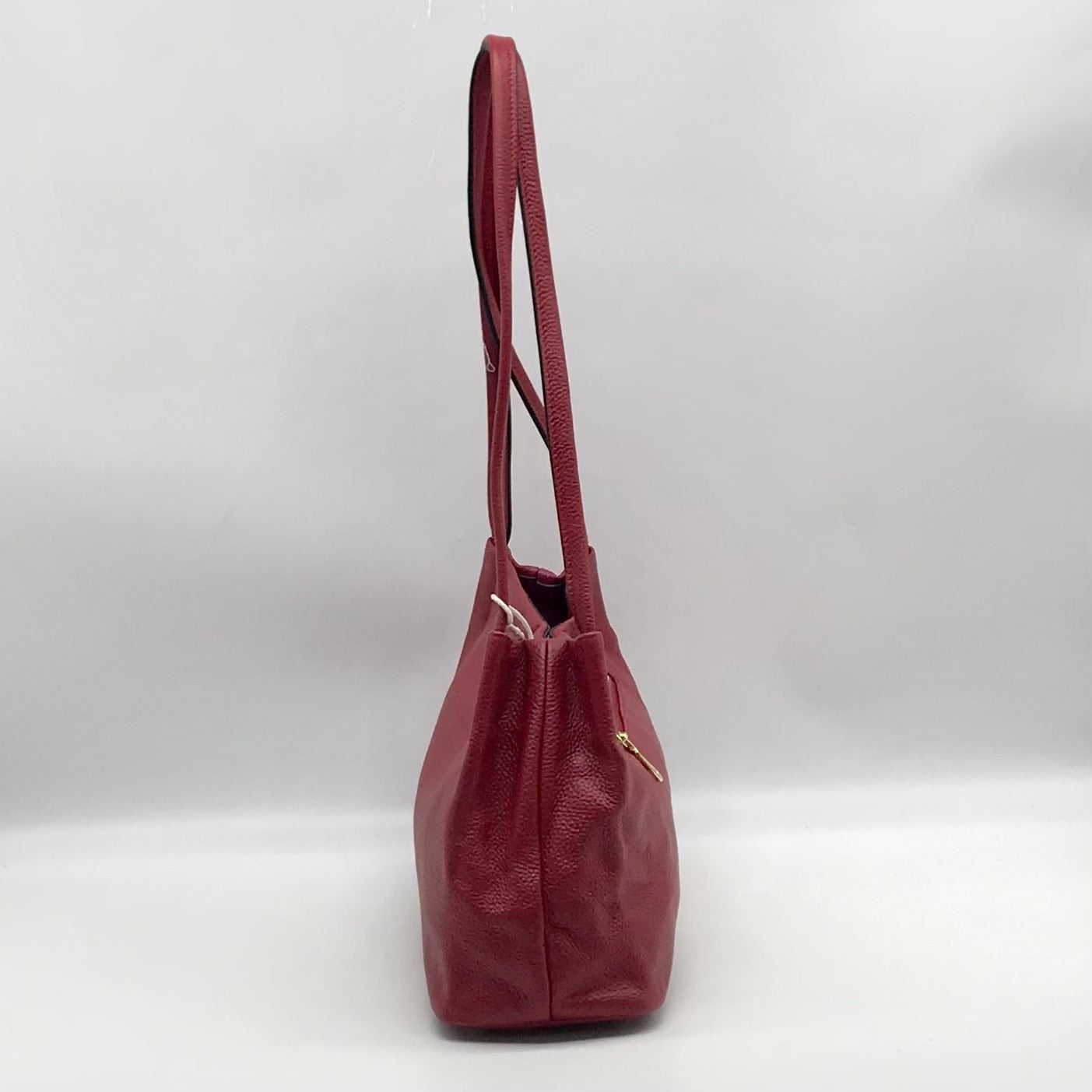 Kattee Red Leather Shoulder Bag