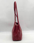 Kattee Red Leather Shoulder Bag