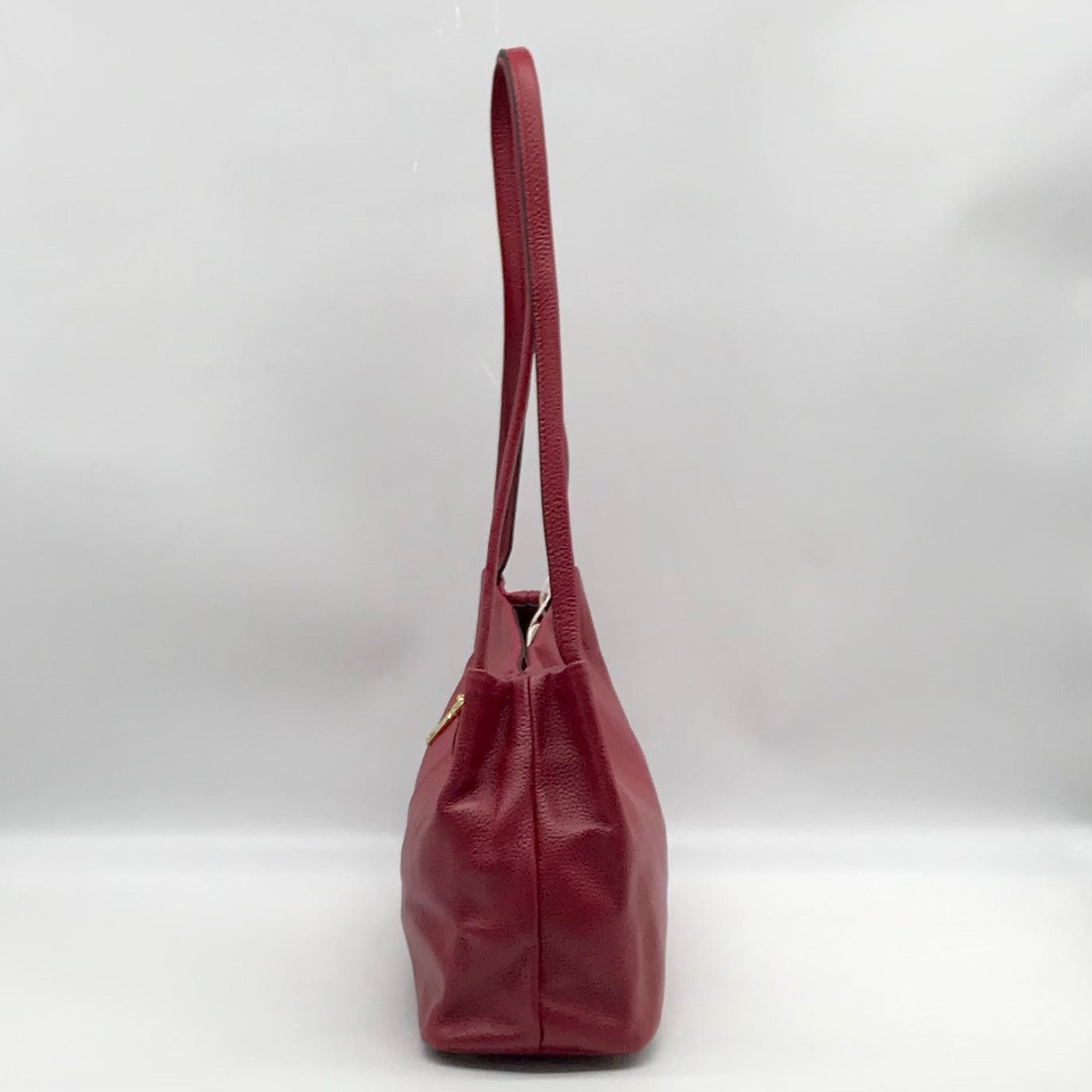 Kattee Red Leather Shoulder Bag