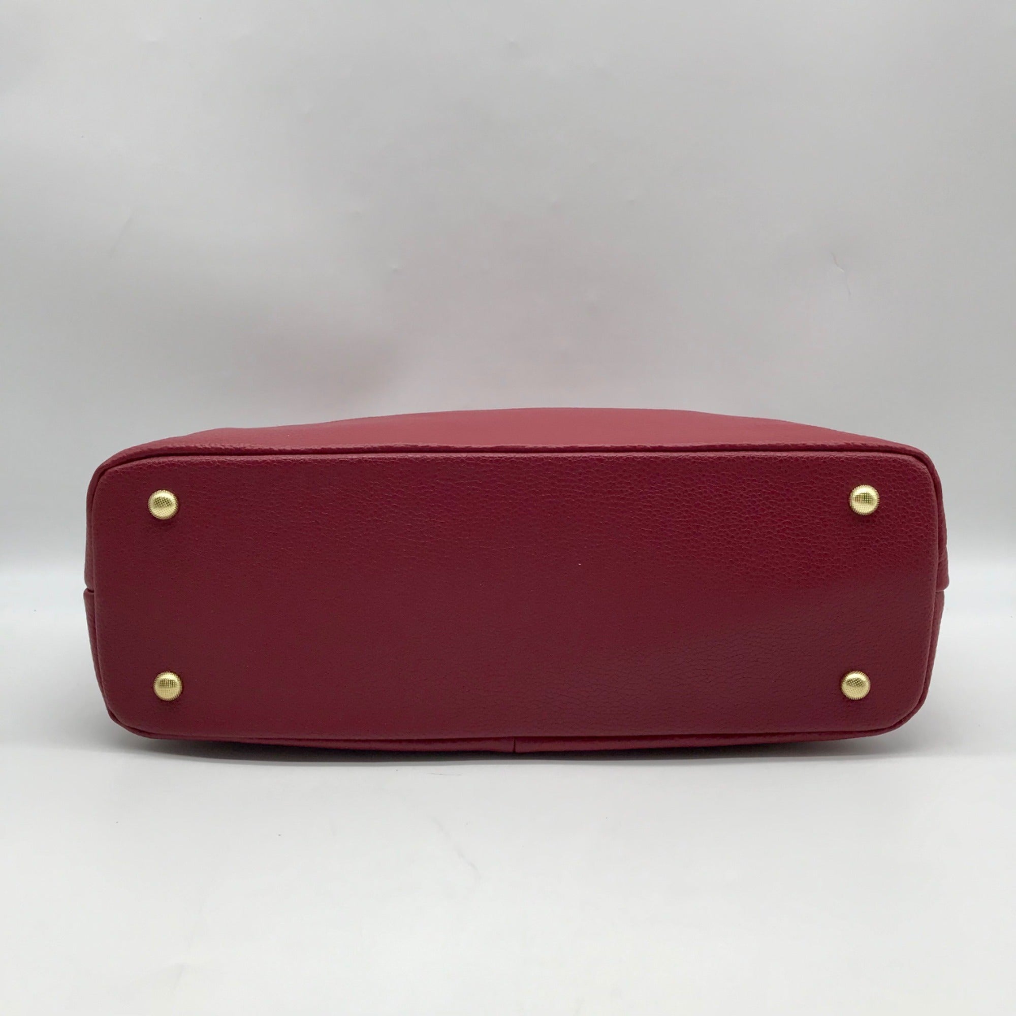 Kattee Red Leather Shoulder Bag
