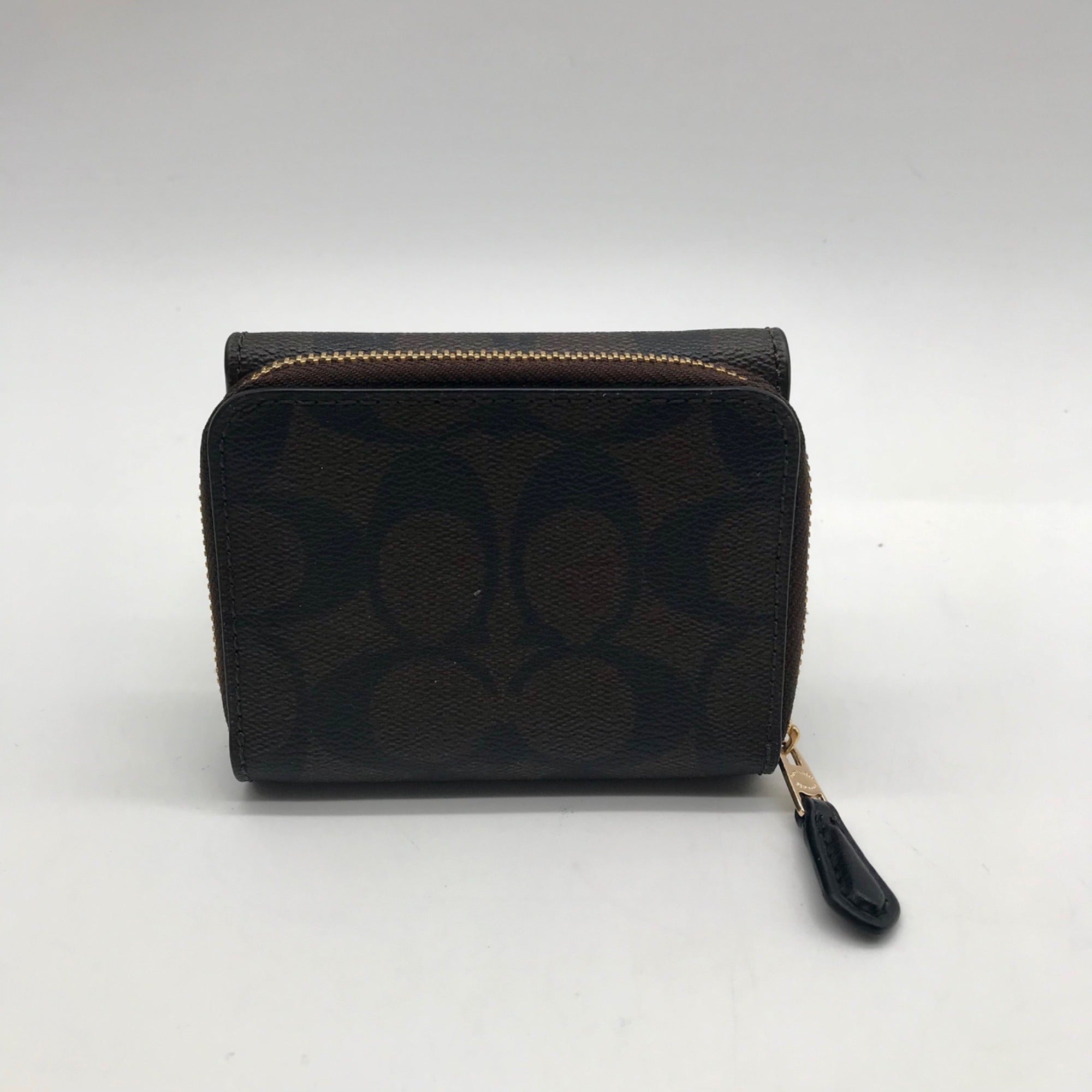 Coach Brown Small Trifold Wallet