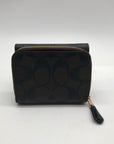 Coach Brown Small Trifold Wallet