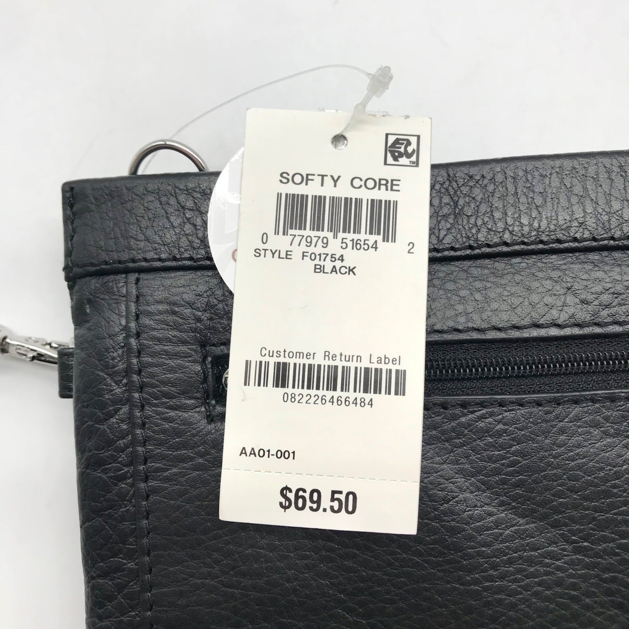 Giani Bernini Black Softy Core East West Crossbody Bag