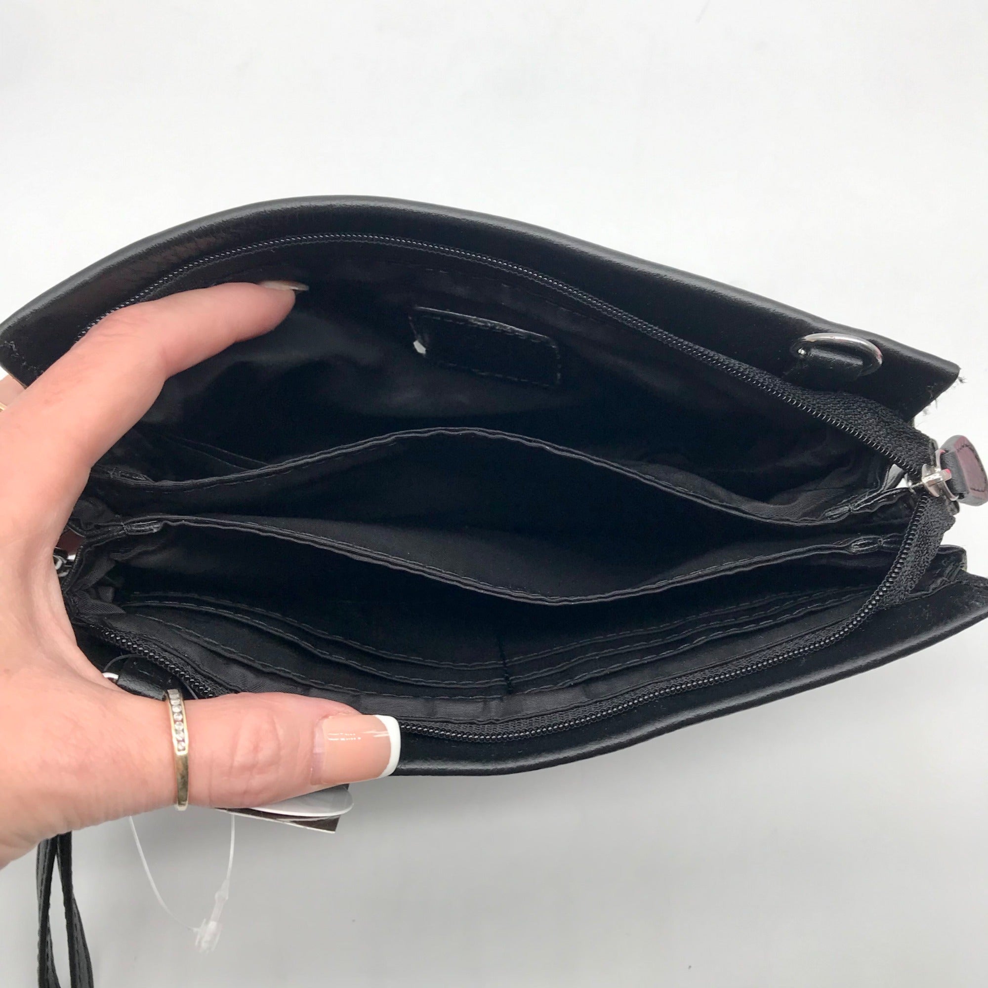 Giani Bernini Black Softy Core East West Crossbody Bag