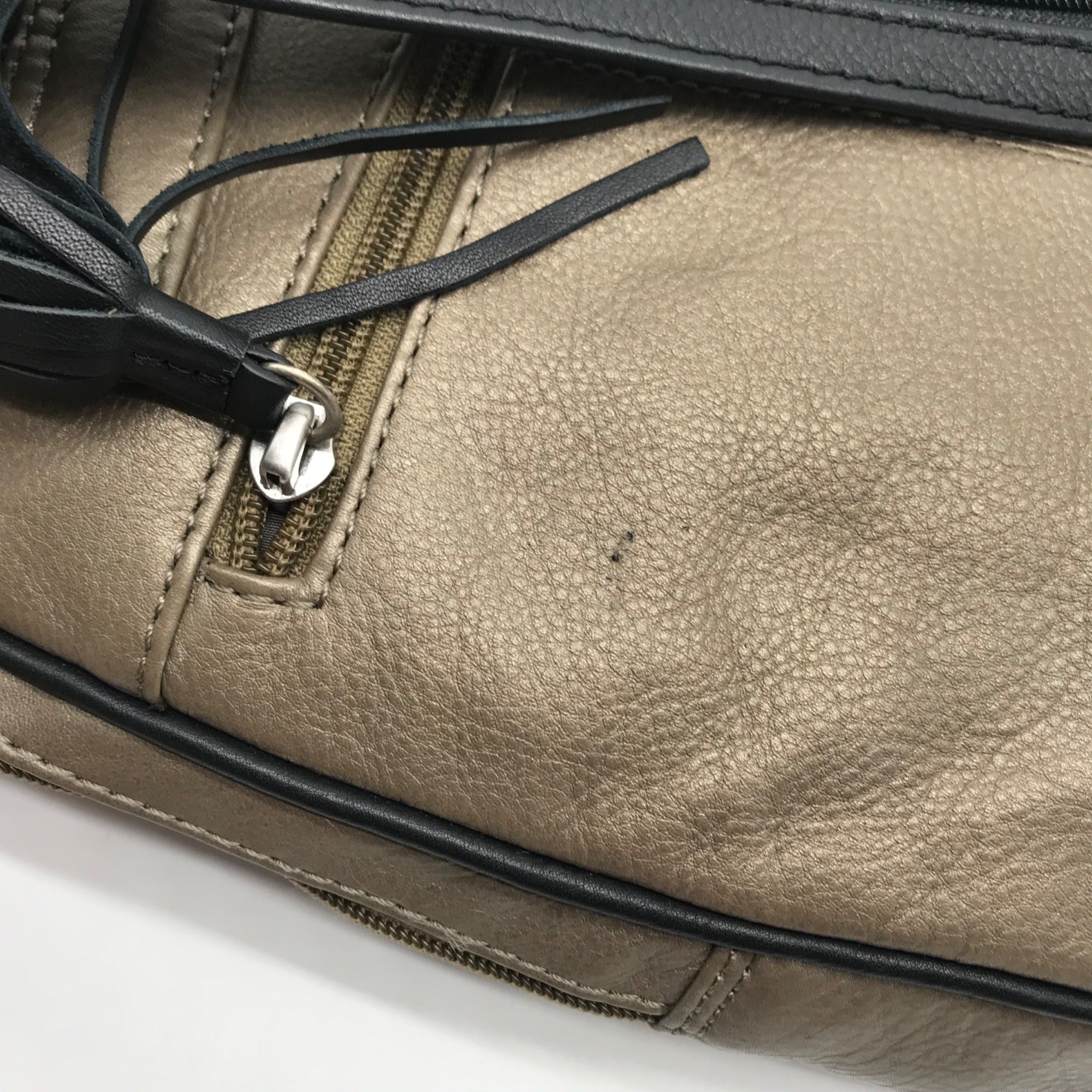 Hadaki Nola Bronze Top Shelf Leather Backpack – One Purse