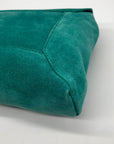 Furla Smeraldo Green Leather & Suede Crossbody Bag