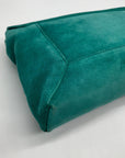 Furla Smeraldo Green Leather & Suede Crossbody Bag