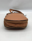 Vince Camuto Brown Pebbled Leather Kenzy Crossbody Bag