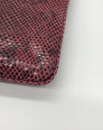 Michael Kors Red Snake-Embossed Leather Shoulder Bag