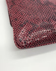 Michael Kors Red Snake-Embossed Leather Shoulder Bag