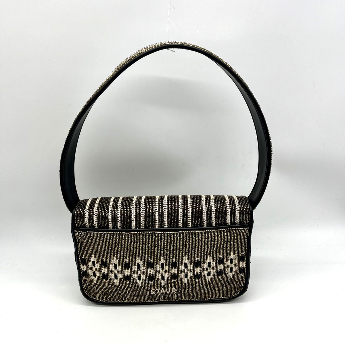 Stuad Tommy  Brown Beaded Shoulder Bag