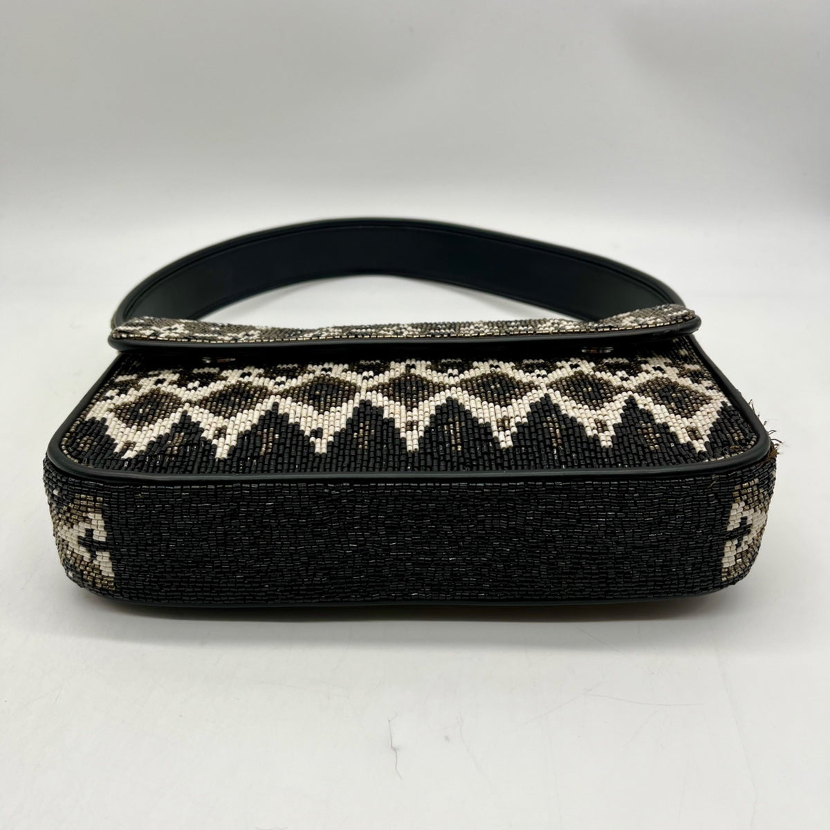 Stuad Tommy  Brown Beaded Shoulder Bag