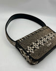 Stuad Tommy  Brown Beaded Shoulder Bag