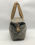 Yves Saint Laurent Beige & Brown  Canvas Vintage Giraffe Print Duffle Bag