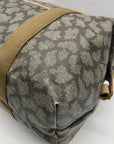 Yves Saint Laurent Beige & Brown  Canvas Vintage Giraffe Print Duffle Bag