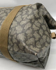 Yves Saint Laurent Beige & Brown  Canvas Vintage Giraffe Print Duffle Bag