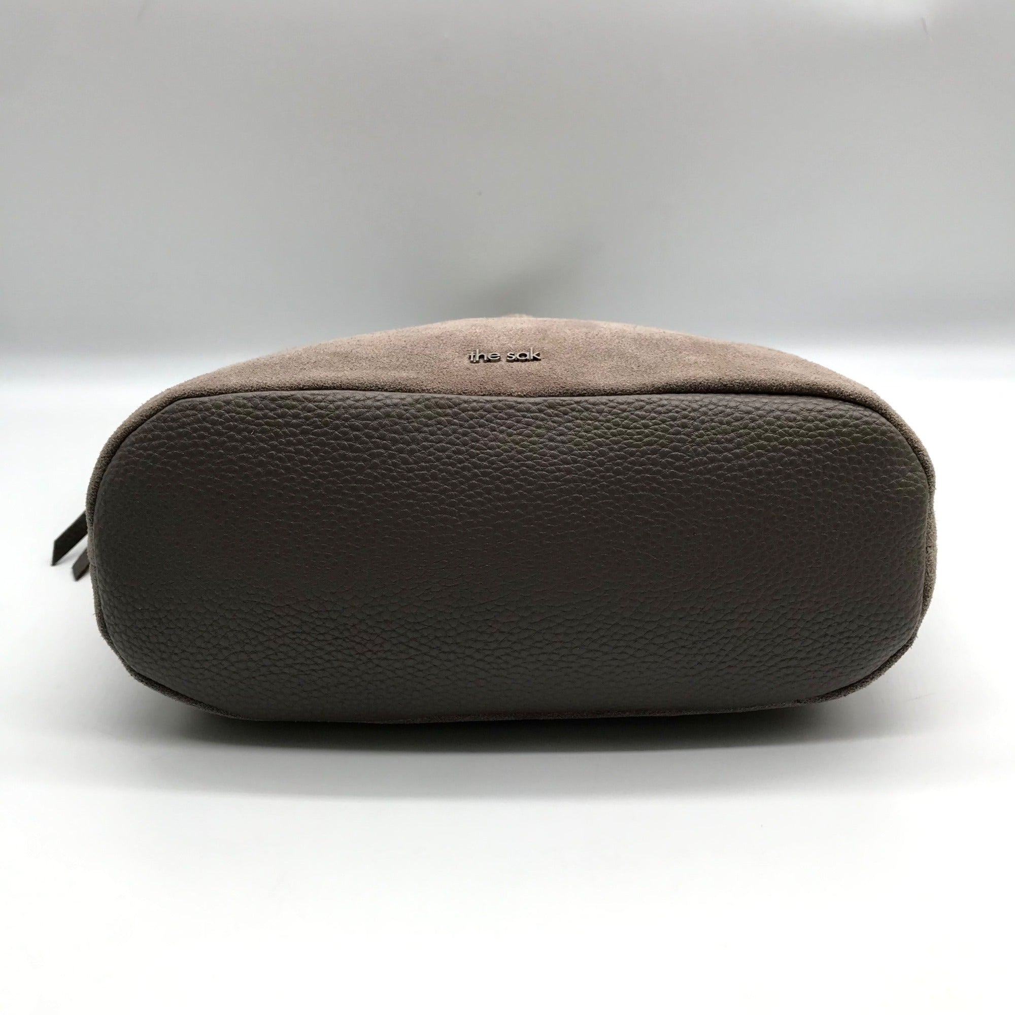 The Sak Gray Genuine Suede De Young Shoulder Bag