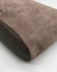 The Sak Gray Genuine Suede De Young Shoulder Bag