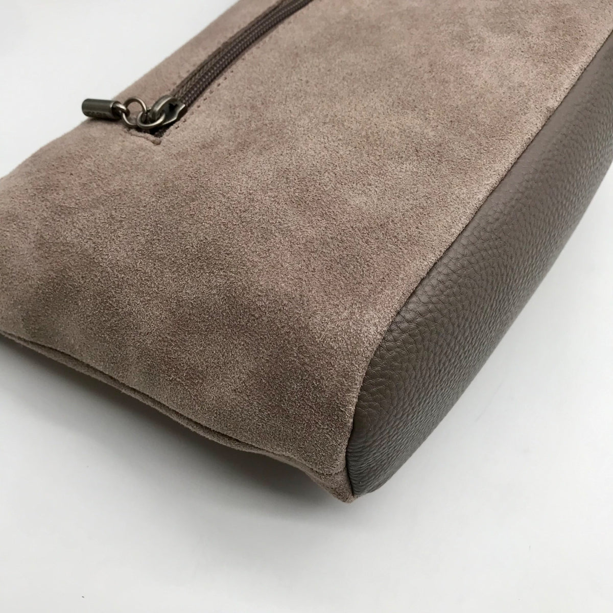 The Sak Gray Genuine Suede De Young Shoulder Bag
