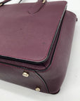 Kate Spade Dark Purple Saffiano Leather Reese Laurel Way Satchel bag