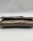 Coach Metallic Bronze Leather Wristlet Clutch