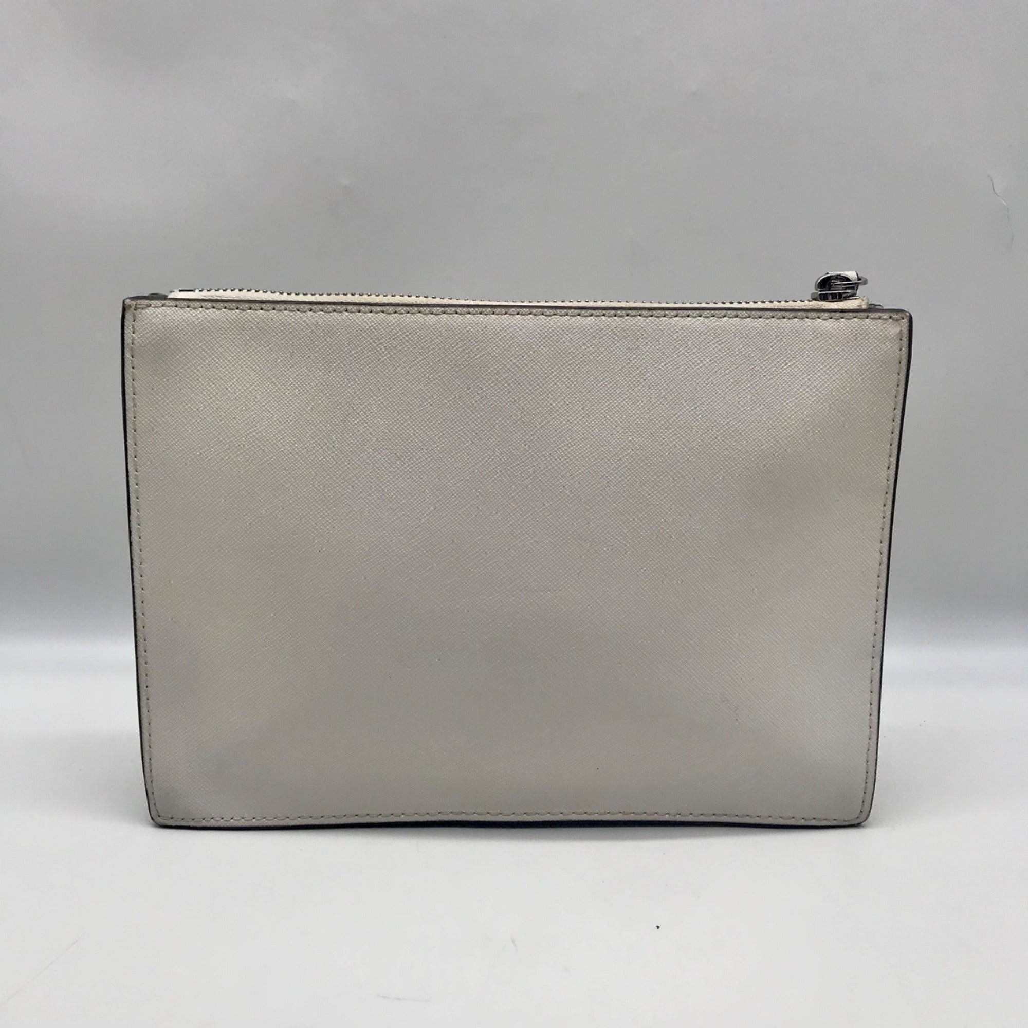 Kate Spade White Saffiano Leather Cameron Monotone Zip Crossbody