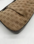 Dooney & Bourke Brown Monogram Canvas Baguette Bag