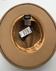 I.N.C. International Concepts Tan Panama Embellished Hat  - NWT