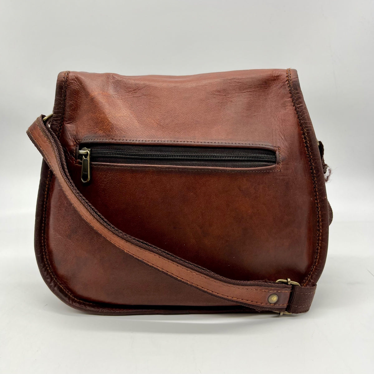 Brown Leather Satchel and Fable Handmade Bag