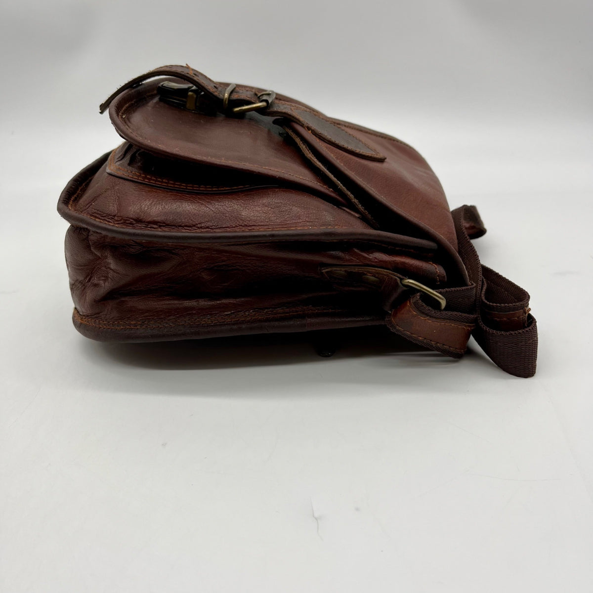 Brown Leather Satchel and Fable Handmade Bag