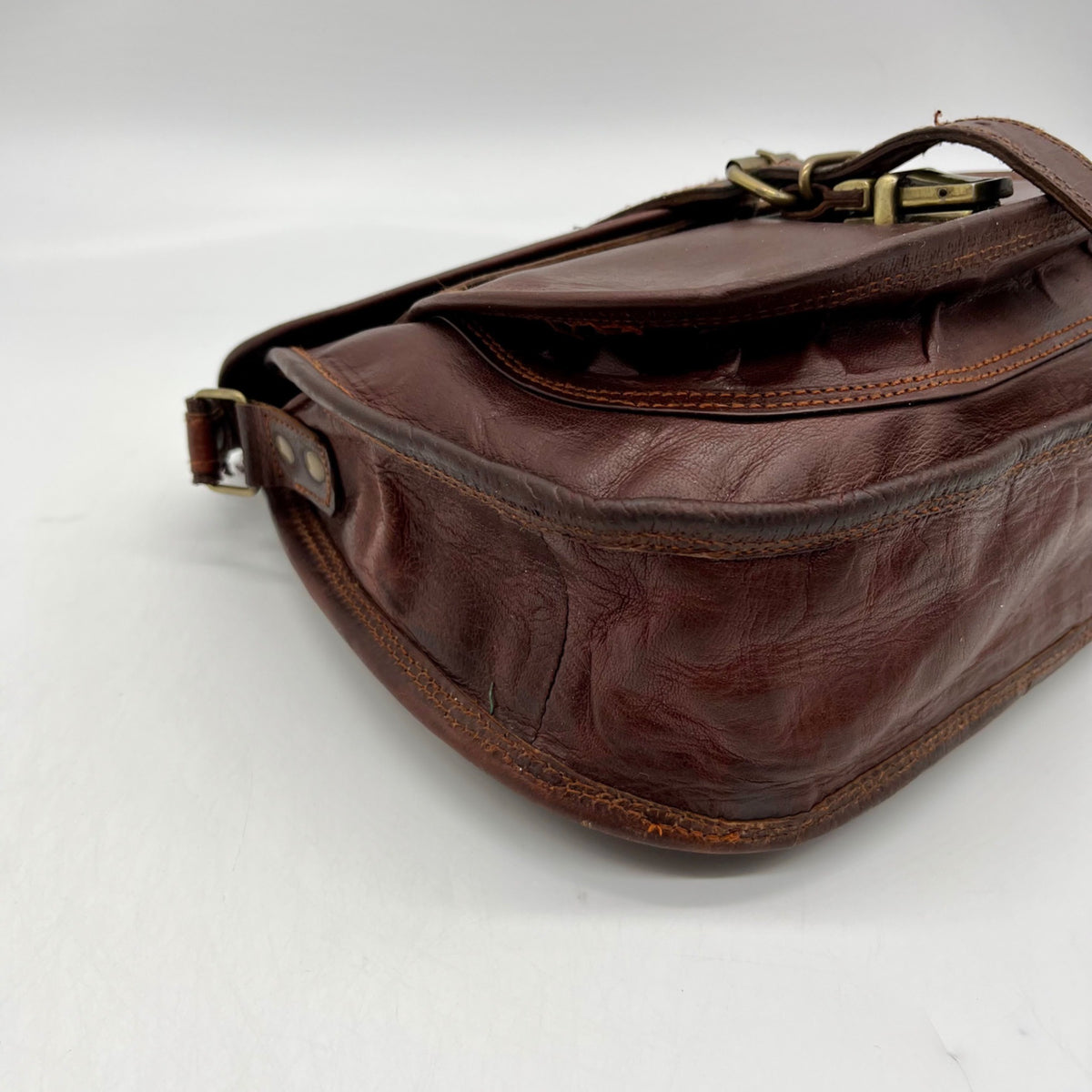 Brown Leather Satchel and Fable Handmade Bag