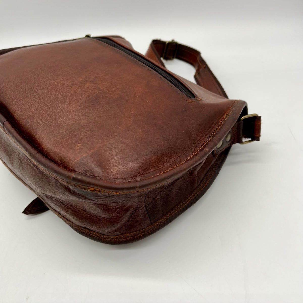Brown Leather Satchel and Fable Handmade Bag