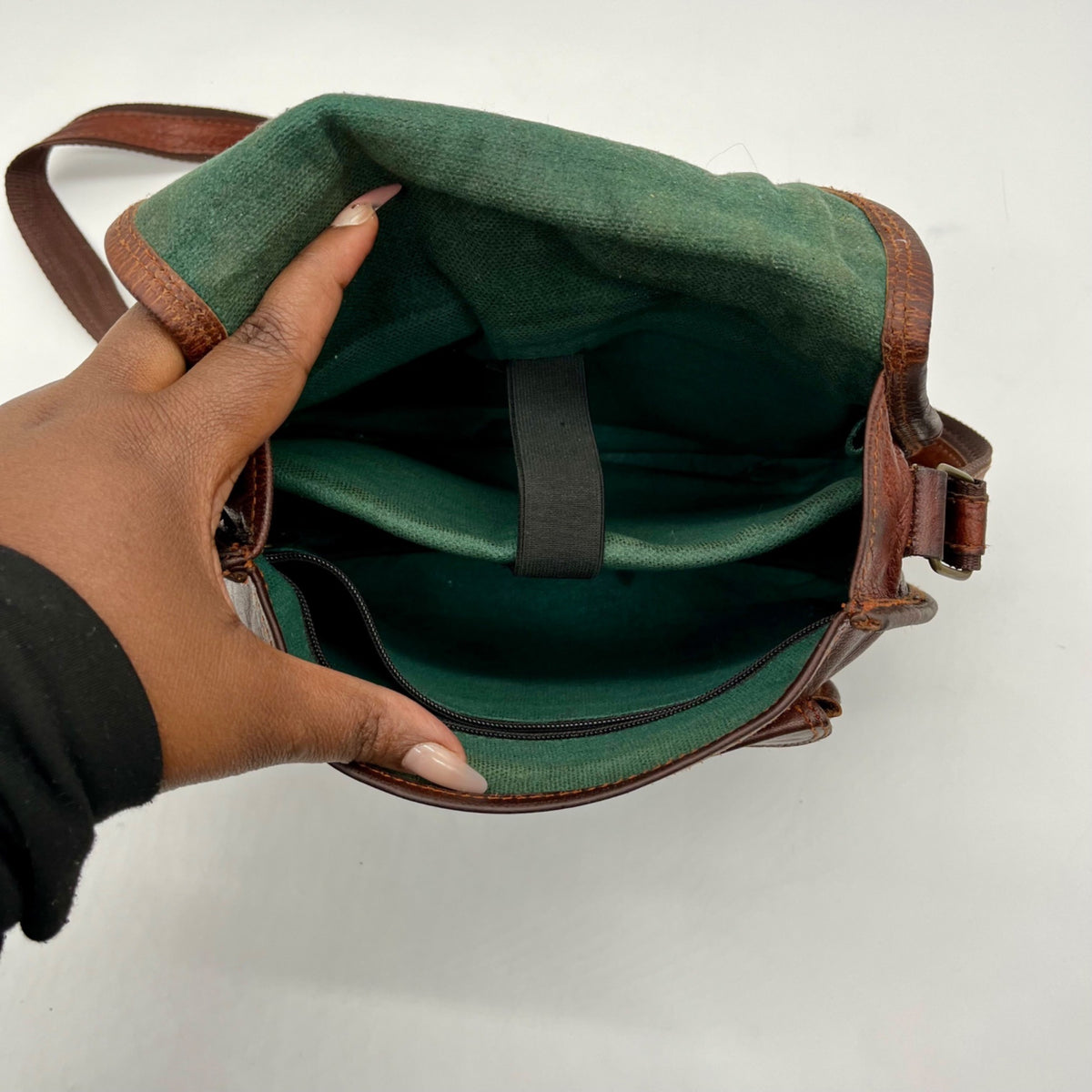 Brown Leather Satchel and Fable Handmade Bag